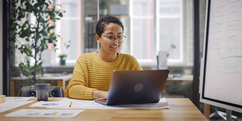 Wome With Laptop